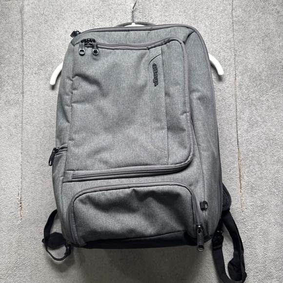 eBags Professional Slim Gray Laptop Backpack Travel Business Carry On Bag - Picture 1 of 16